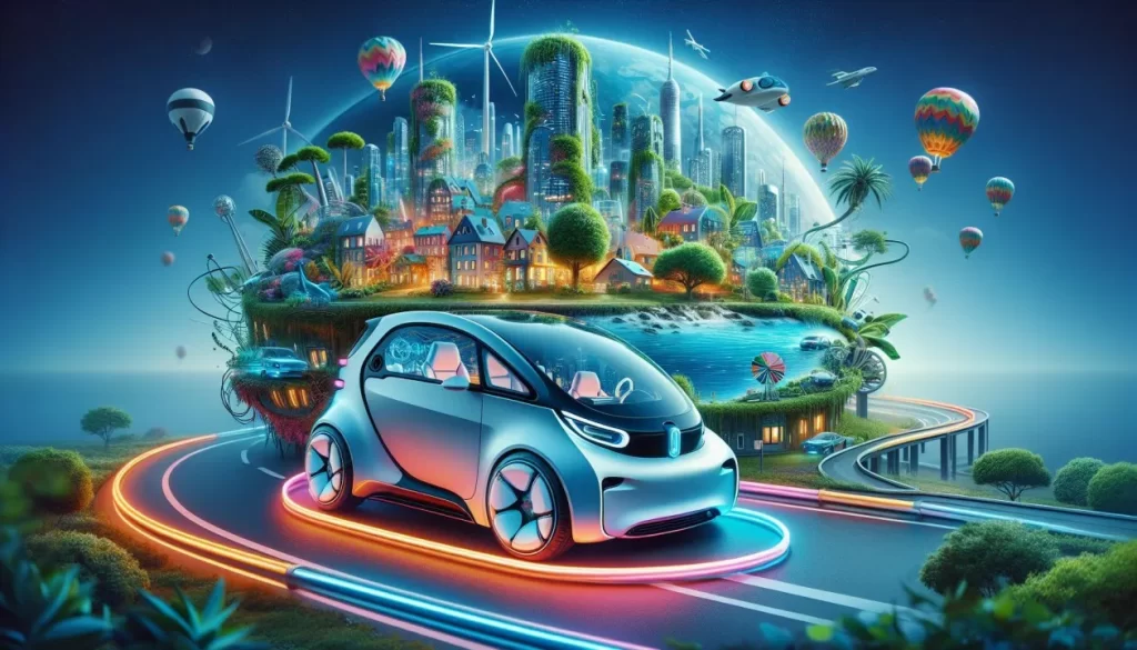 Electric Vehicle Animated Image